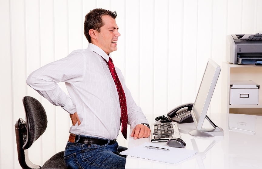 back pain at work